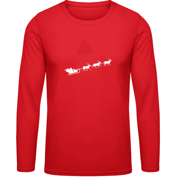 Santa Claus Flying Long Sleeve Shirt 0 image