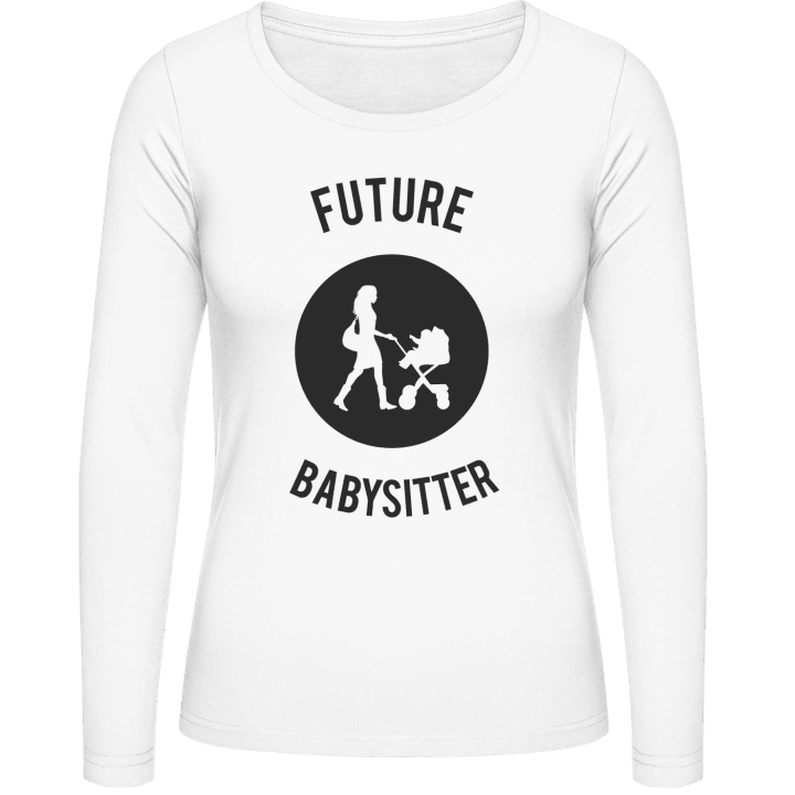 Future Babysitter Frauen Langarmshirt contain pic