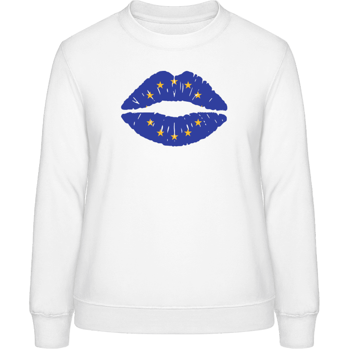 EU Kiss Flag Frauen Sweatshirt contain pic