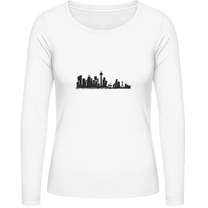 Berlin Skyline Kvinnor långärmad skjorta contain pic