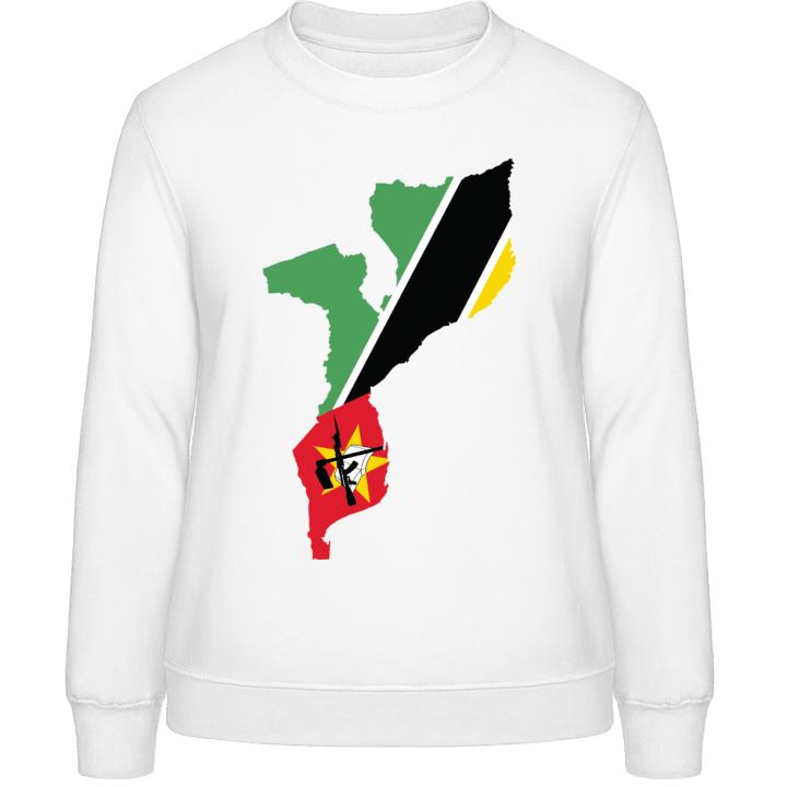 Mozambique Map Sweatshirt för kvinnor contain pic