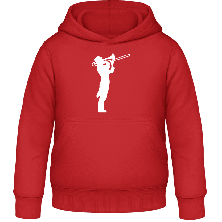 Trombone Player Silhouette Kids Hoodie contain pic