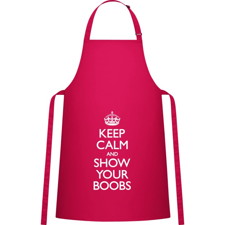 Keep Calm And Show Your Boobs Delantal de cocina contain pic