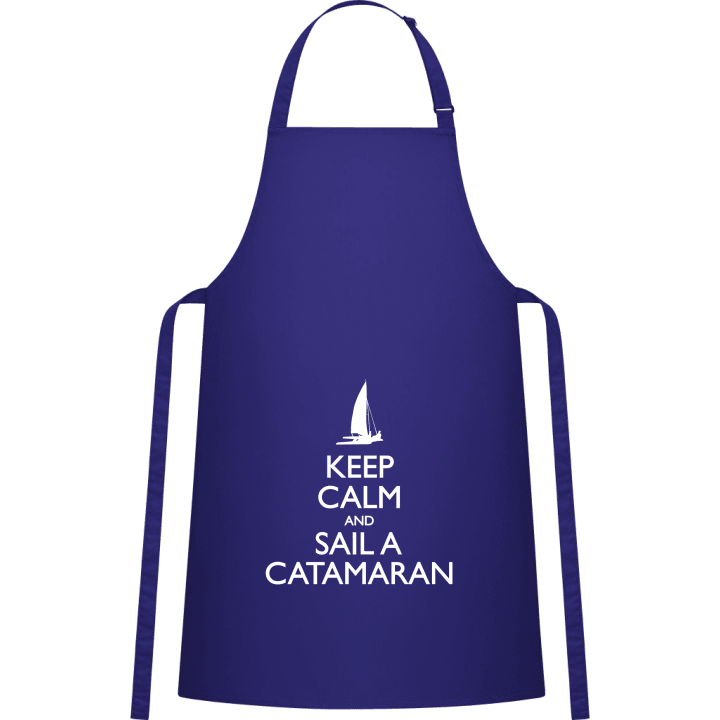 Keep Calm and Sail a Catamaran Kitchen Apron contain pic