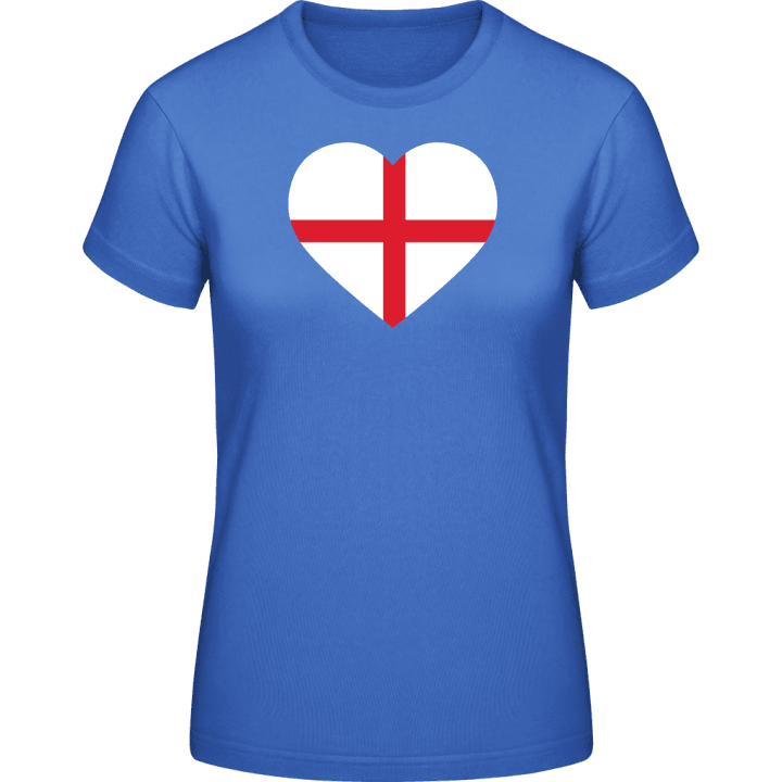 England Heart Flag T-shirt för kvinnor 0 image
