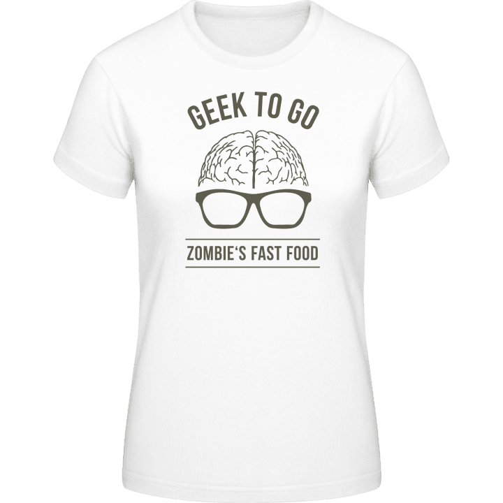 Geek To Go Zombie Food T-skjorte for kvinner 0 image