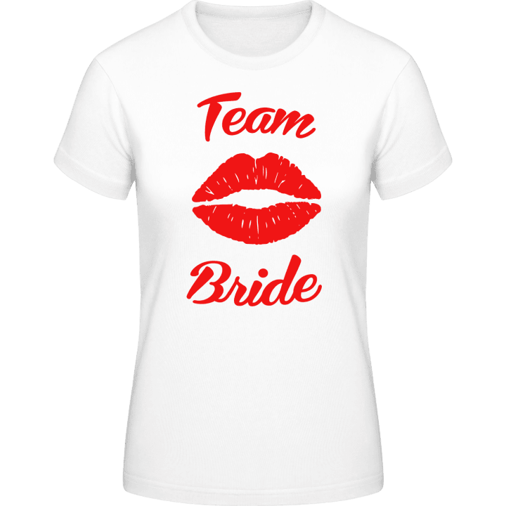 Team Bride Kiss Lips T-shirt til kvinder 0 image