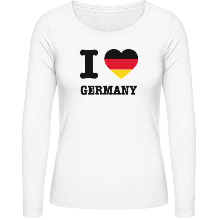 I Love Germany Langermet skjorte for kvinner contain pic