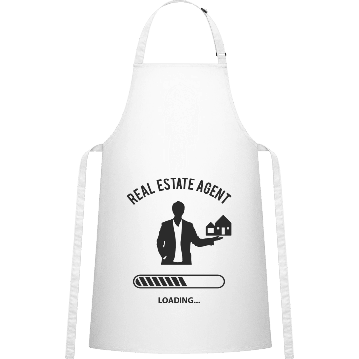 Real Estate Agent Loading Delantal de cocina contain pic