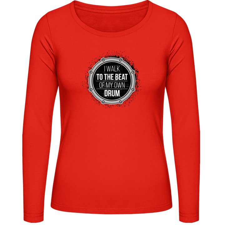 I Walk To The Beat Of My Own Drum T-shirt à manches longues pour femmes contain pic