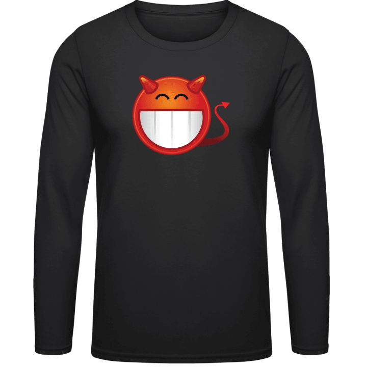 Devil Smiley T-shirt à manches longues contain pic