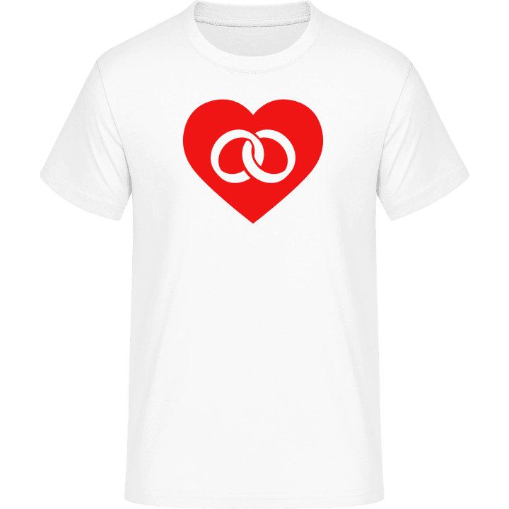 Wedding Rings In Heart T-Shirt contain pic