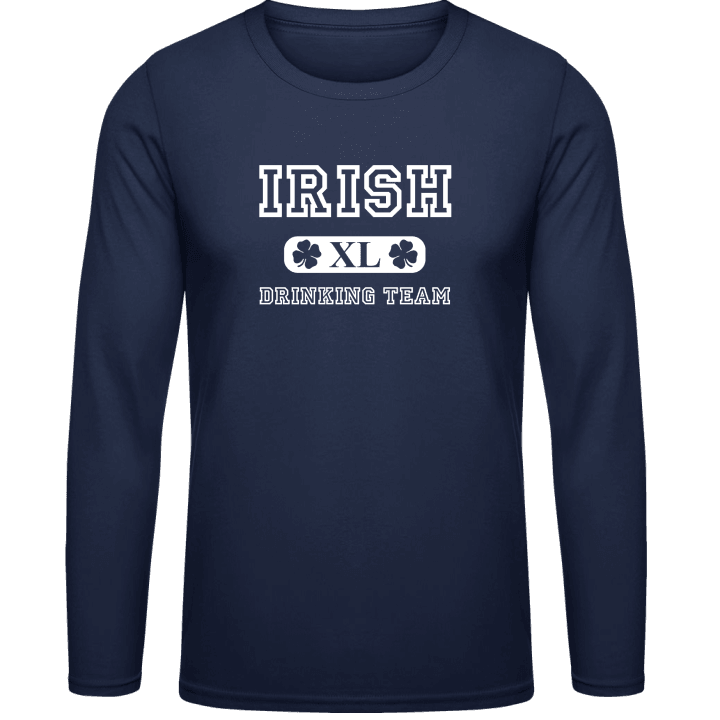 Irish Drinking Team St Patrick's Day Langermet skjorte contain pic
