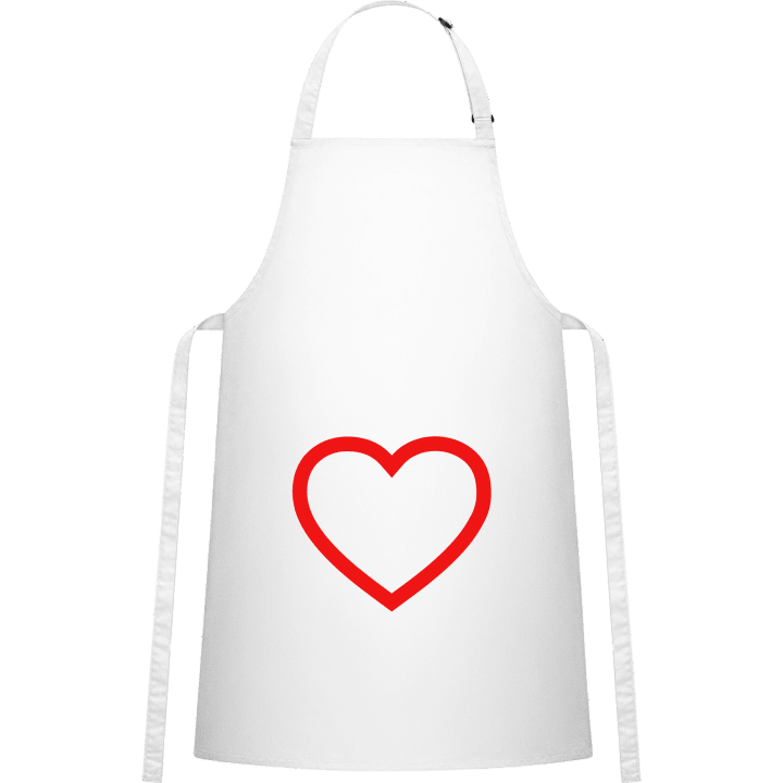 Heart Outline Förkläde för matlagning contain pic