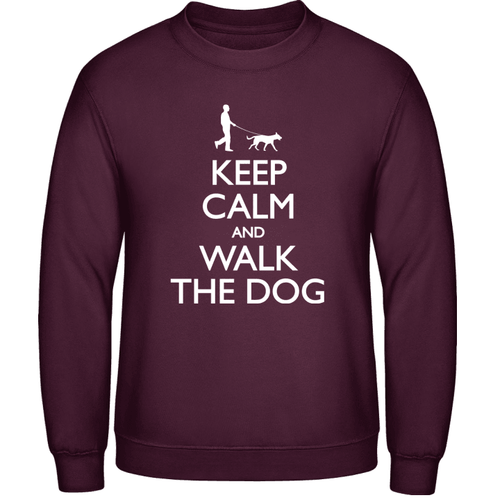 Keep Calm and Walk the Dog Man Sweatshirt 0 image
