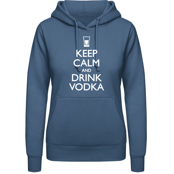 Keep Calm and drink Vodka Sudadera con capucha para mujer contain pic