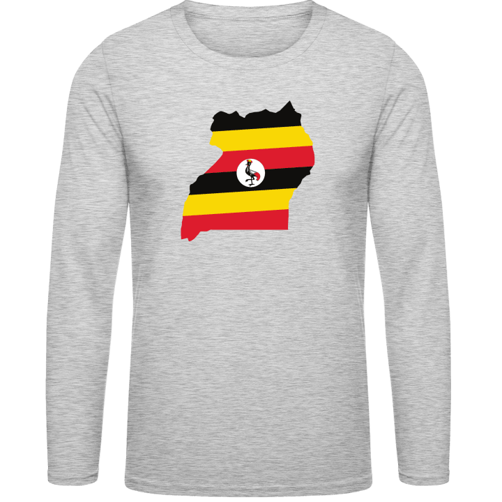 Uganda Map Shirt met lange mouwen contain pic