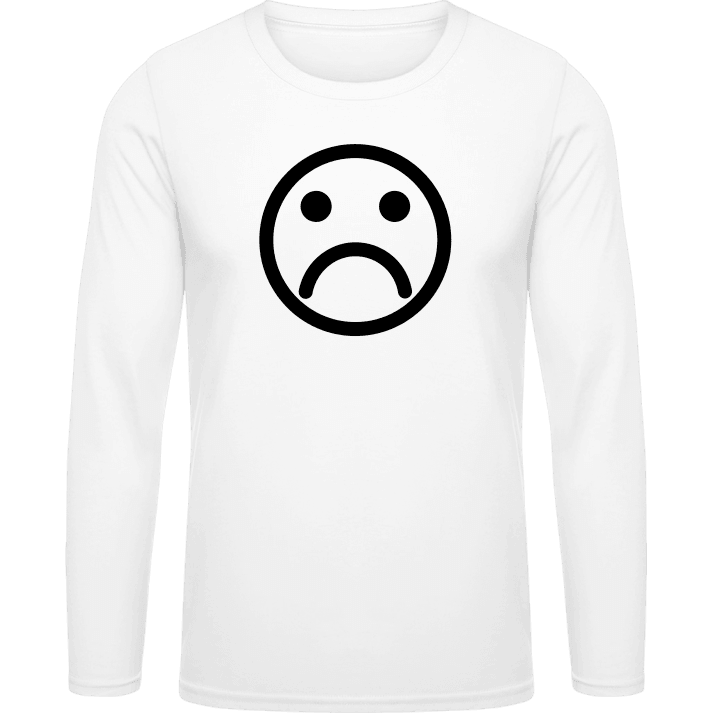 Sad Smiley Long Sleeve Shirt contain pic