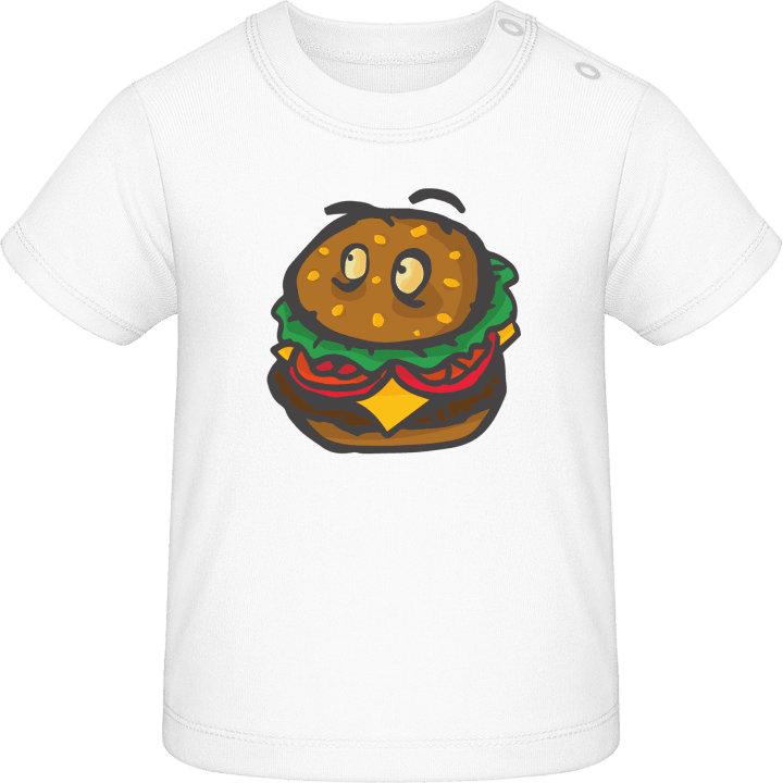 Hamburger With Eyes Baby T-skjorte contain pic
