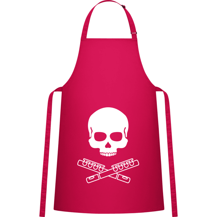 Skull And Flutes Kitchen Apron contain pic