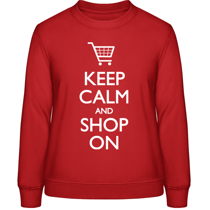 Keep Calm and Shop on Sweatshirt för kvinnor 0 image