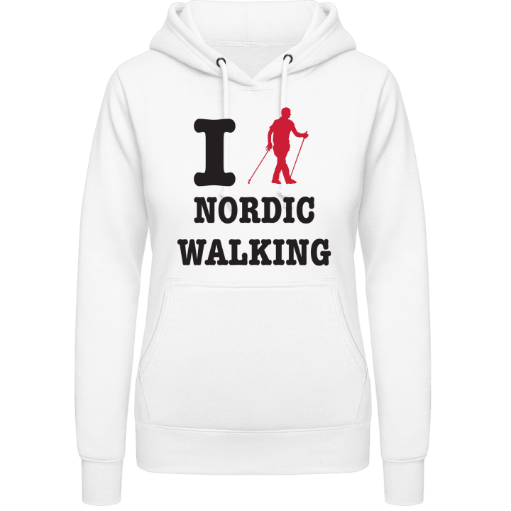 I Love Nordic Walking Felpa con cappuccio da donna contain pic