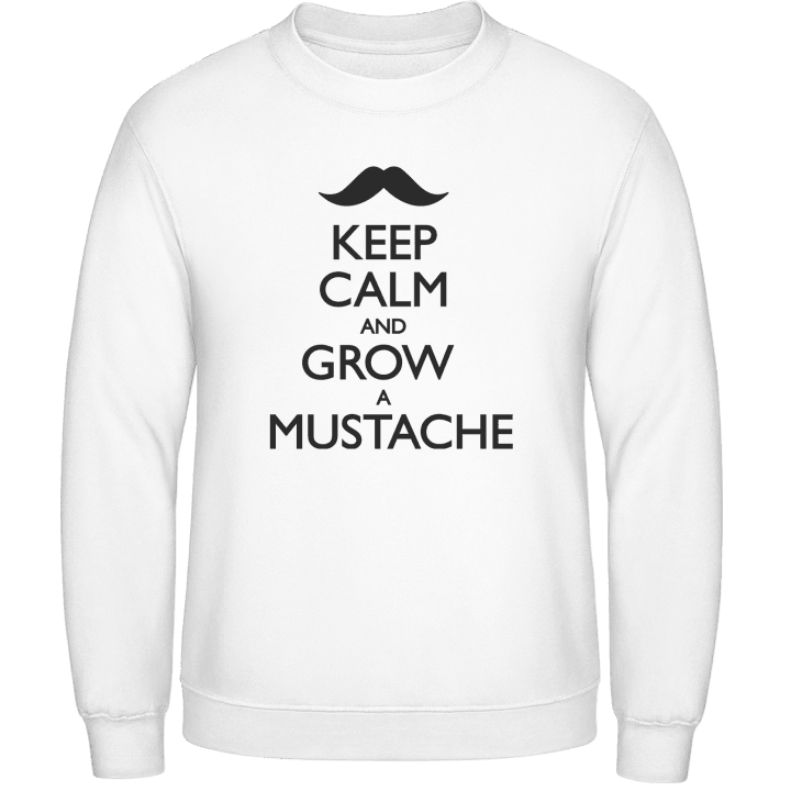 Keep Calm and grow a Mustache Sudadera contain pic