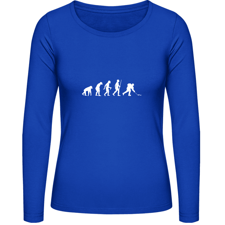 Ice Hockey Player Evolution Langermet skjorte for kvinner contain pic