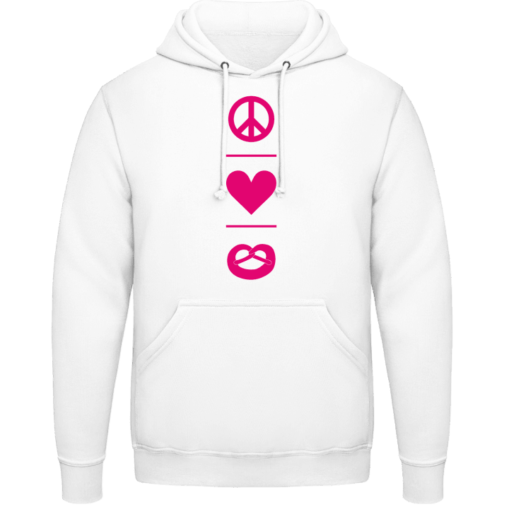 Peace Love Brezel Hoodie contain pic