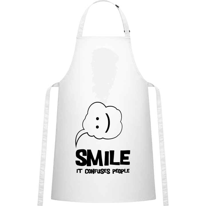 Smile It Confuses People Kitchen Apron contain pic