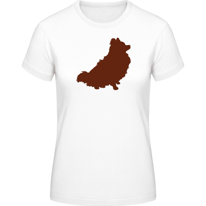 Pomeranian Dog Silhouette T-shirt för kvinnor 0 image