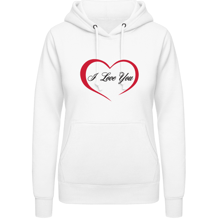 I Love You Heart Vrouwen Hoodie contain pic