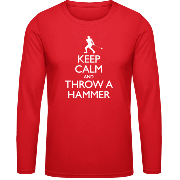 Keep Calm And Throw A Hammer T-shirt à manches longues contain pic