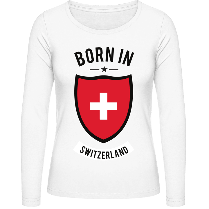 Born in Switzerland T-shirt à manches longues pour femmes 0 image