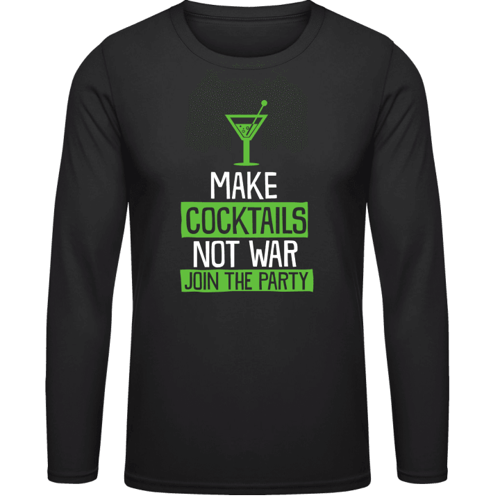 Make Cocktails Not War Join The Party Langermet skjorte 0 image