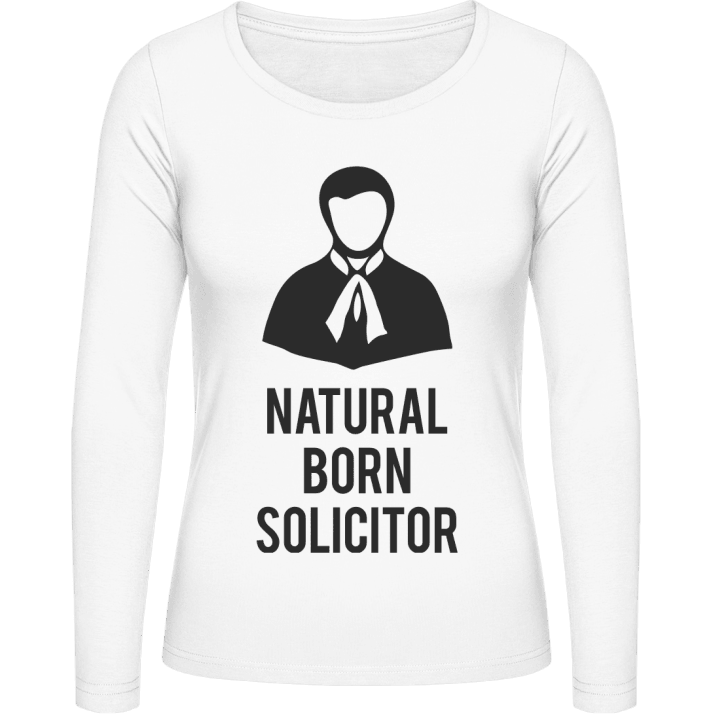 Natural Born Solicitor Frauen Langarmshirt contain pic