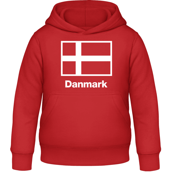 Danmark Flag. Hettegenser for barn contain pic