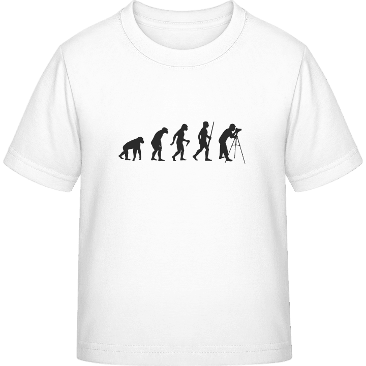 Oldschool Photographer Evolution Kids T-shirt contain pic