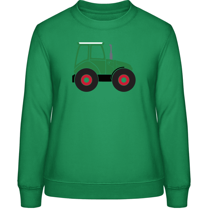 Green Tractor Sweatshirt för kvinnor contain pic