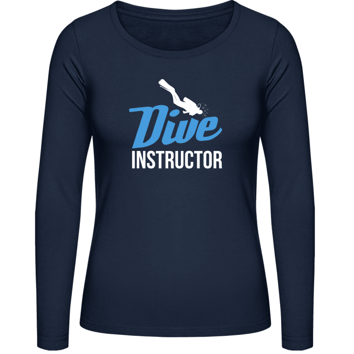 PADI Dive Instructor Langermet skjorte for kvinner contain pic