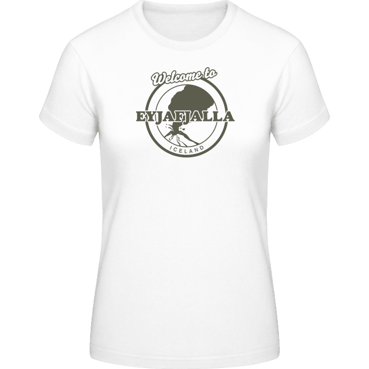 Welcome To Eyjafjalla Frauen T-Shirt contain pic