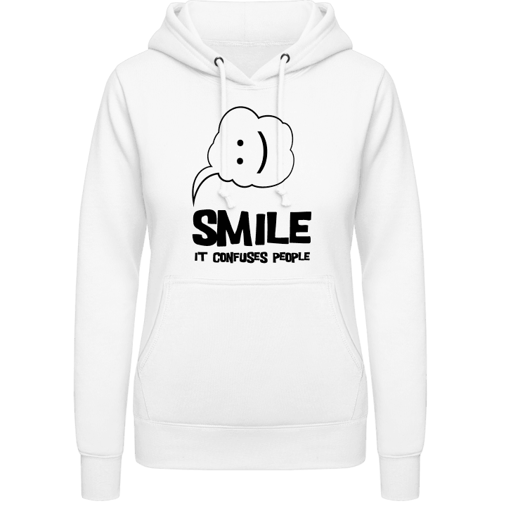 Smile It Confuses People Sudadera con capucha para mujer contain pic
