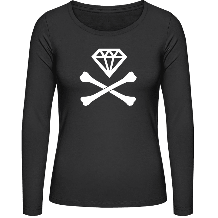 Diamond and Crossbones Langermet skjorte for kvinner 0 image
