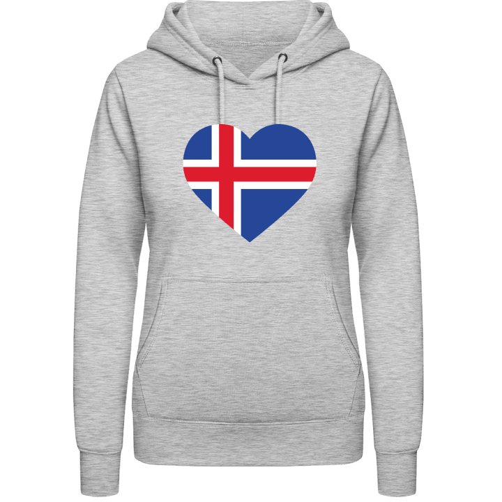 Iceland Heart Felpa con cappuccio da donna contain pic