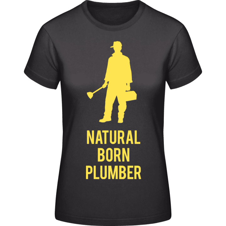 Natural Born Plumber T-shirt för kvinnor contain pic