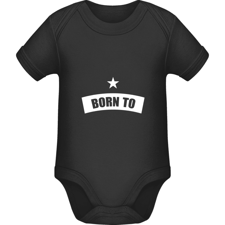 Born To + YOUR TEXT Baby romperdress 0 image