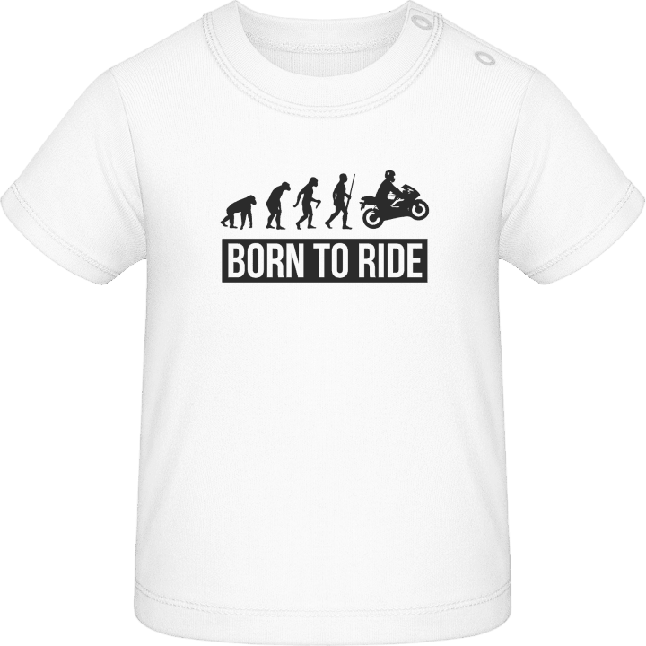 Born To Ride Motorbike Camiseta de bebé contain pic