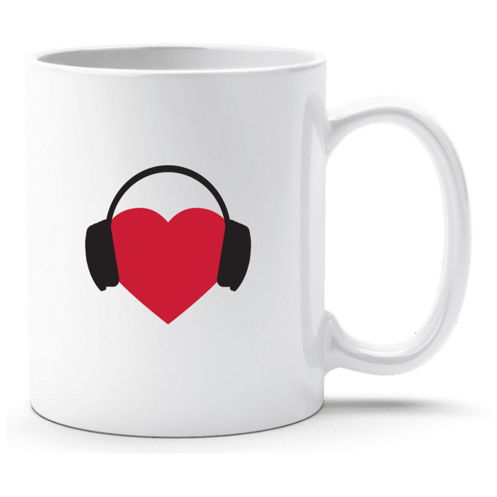Heart With Headphones Taza contain pic