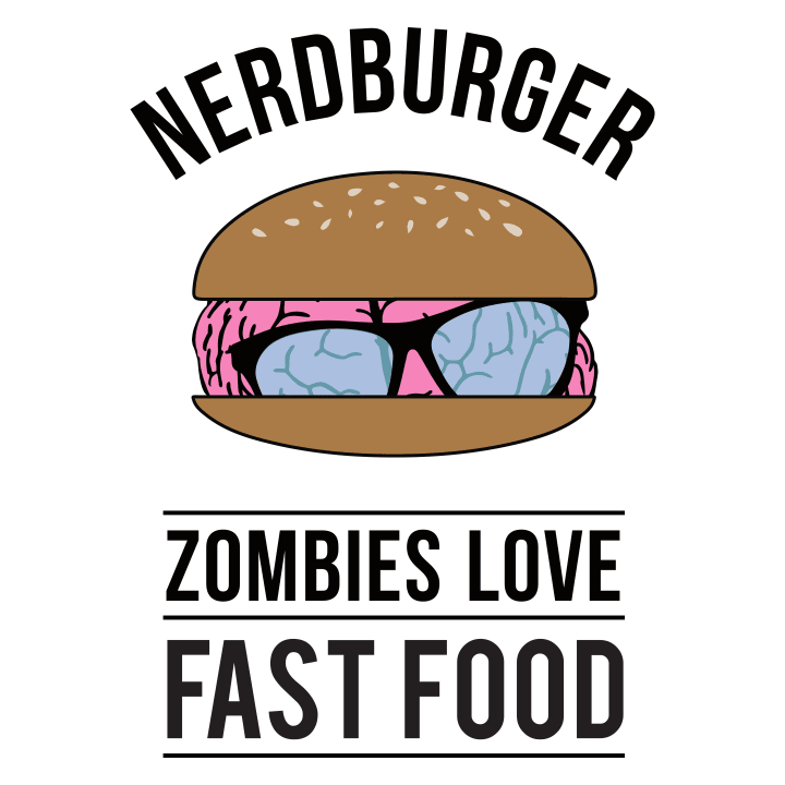Nerdburger Zombies love Fast Food Kvinnor långärmad skjorta 0 image