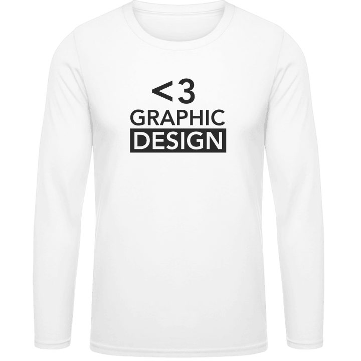 <3 Love Graphic Design Long Sleeve Shirt 0 image